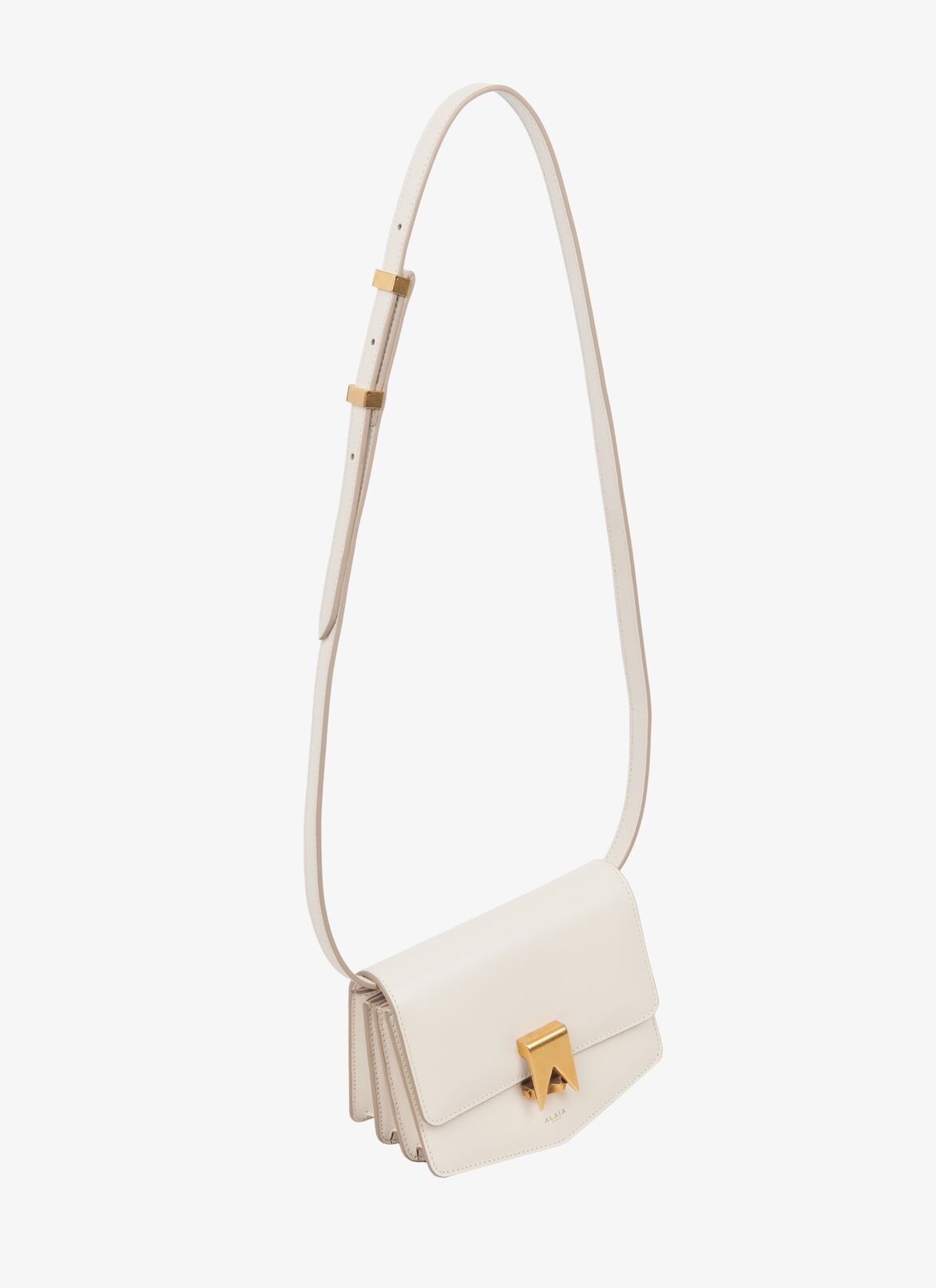 Kleine Tasche Le Papa aus Boxkalbleder ALAÏA ELFENBEIN KLEINE TASCHE LE PAPA AUS BOXKALBLEDER